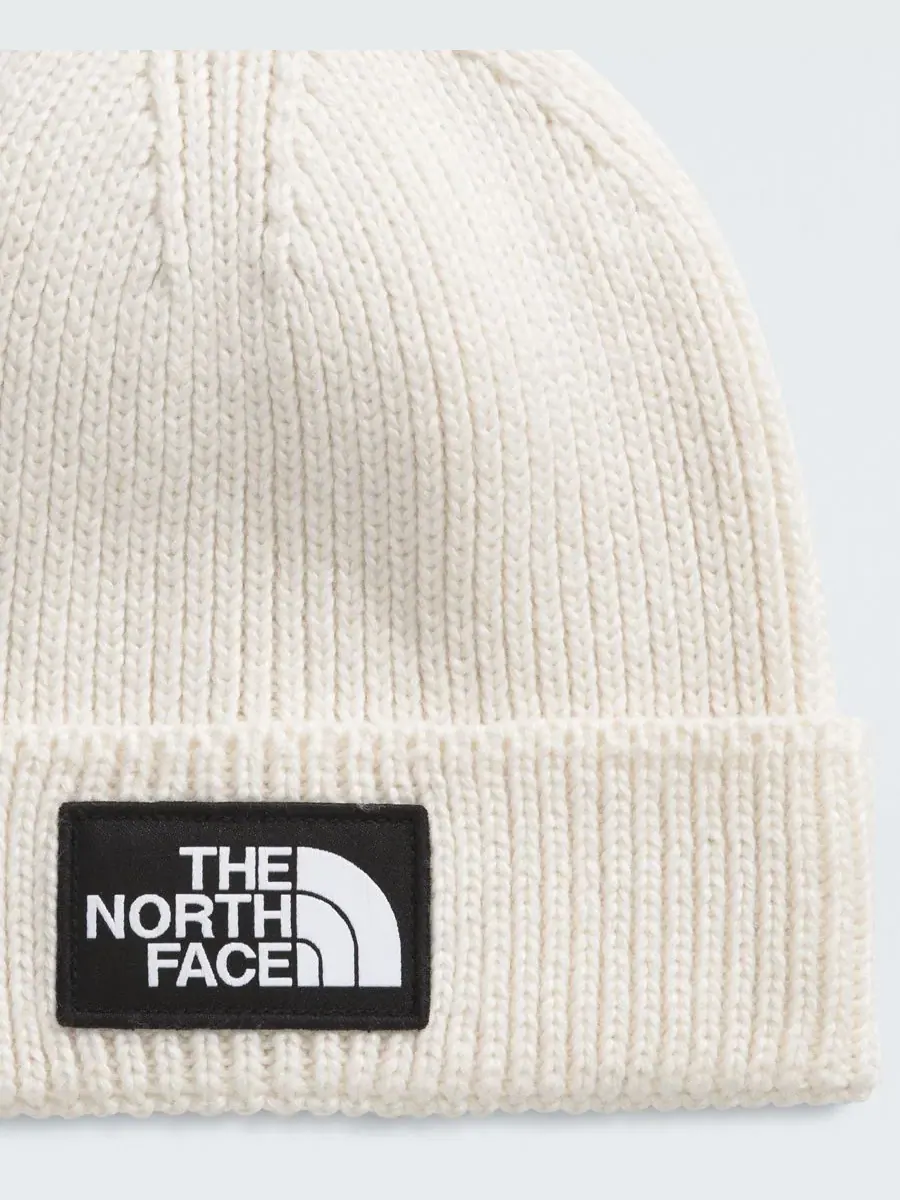Мужская шапка-бини с отворотом и логотипом TNF The North Face — изображение 2 из 3, белый