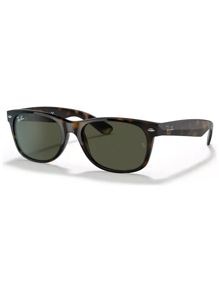 Унисекс солнцезащитные очки New Wayfarer, RB2132 Ray-Ban — изображение 1 из 6, коричневый