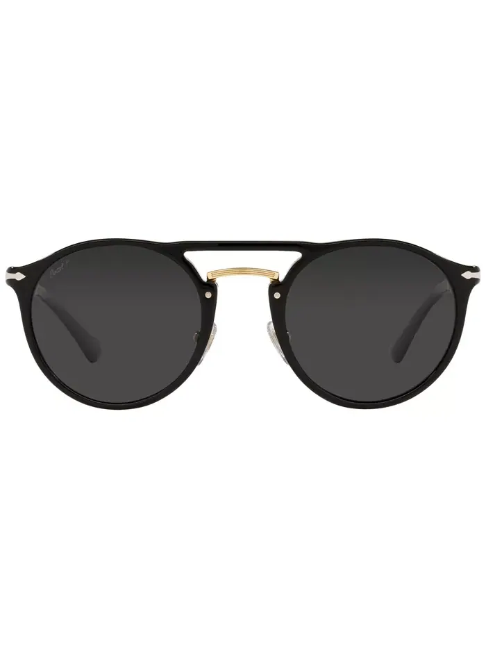 Унисекс поляризованные солнцезащитные очки, PO3264S 50 Persol — изображение 2 из 3, черный золотистый