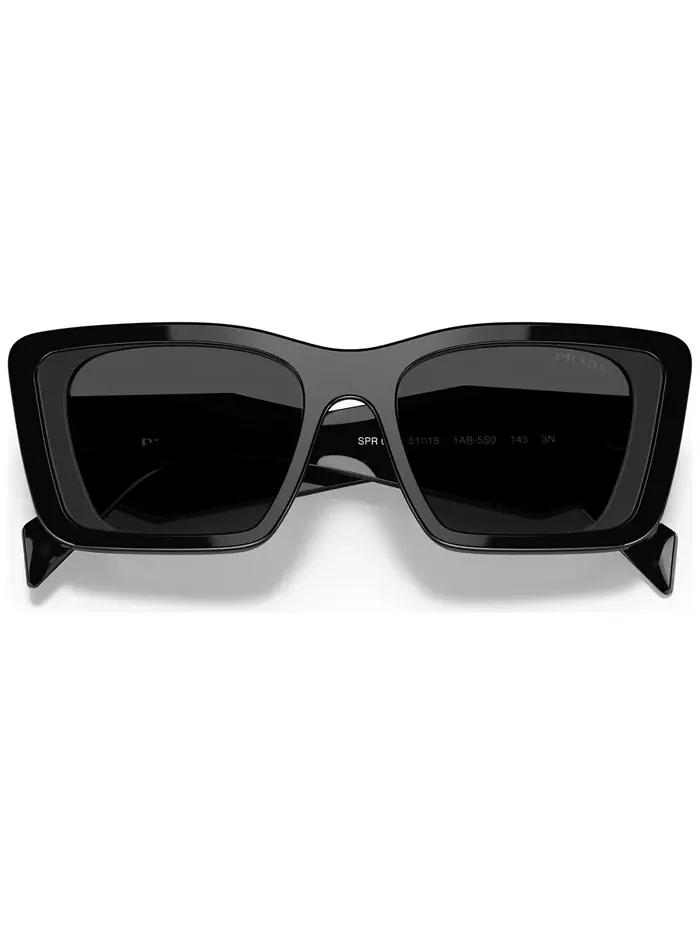 Солнцезащитные очки для женщин Symbole Butterfly, модель PR 08YS PRADA — изображение 5 из 5, черный/темный серый