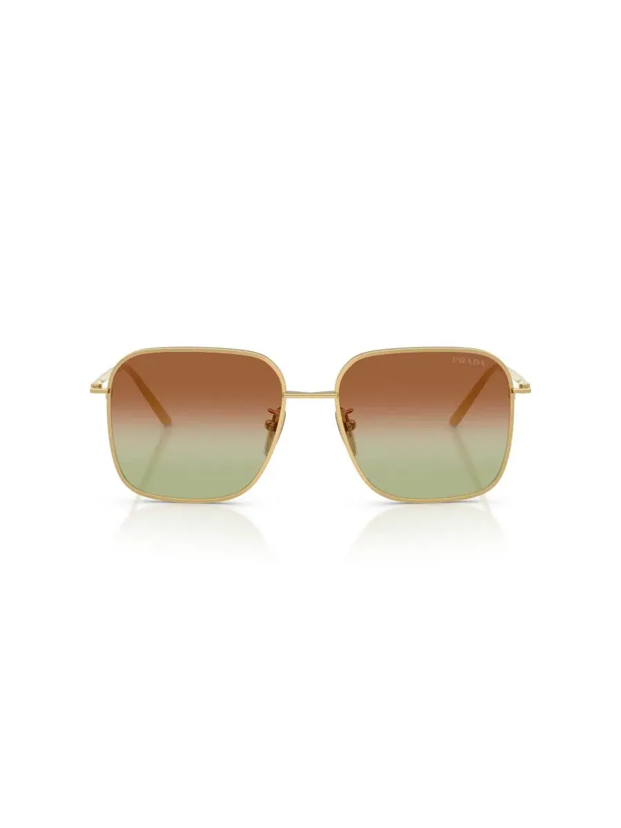Женские квадратные солнцезащитные очки Prada, PR C54SD Persol — изображение 2 из 6, золото