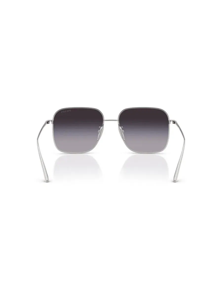 Женские квадратные солнцезащитные очки Prada, PR C54SD Persol — изображение 2 из 6, серебряный