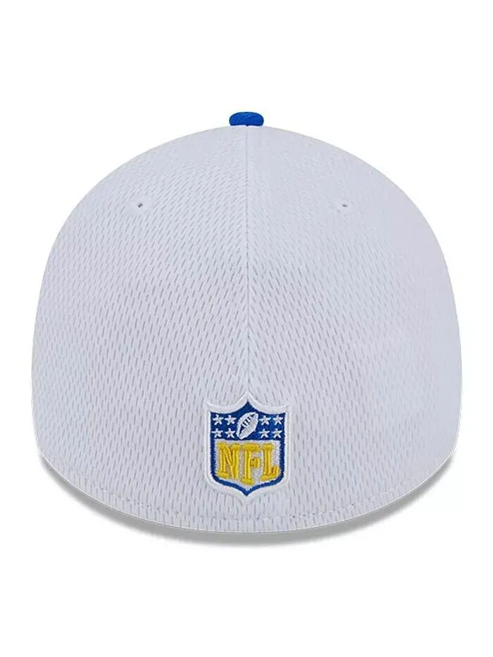 Мужская белая кепка Royal Los Angeles Rams 2023 Sideline 39THIRTY Flex New Era — изображение 4 из 4