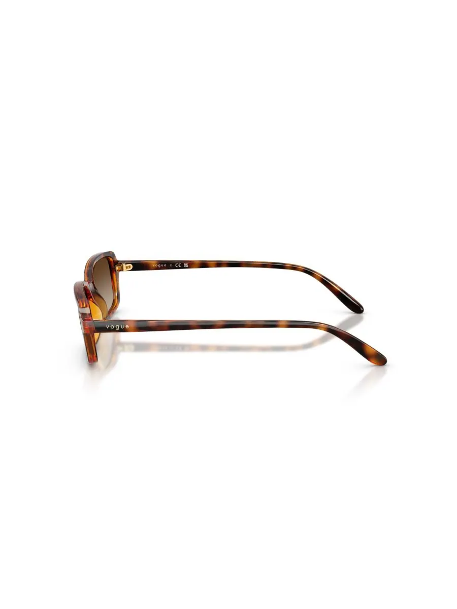 Женские прямоугольные солнцезащитные очки, VO5666S Vogue Eyewear — изображение 3 из 6, коричневый