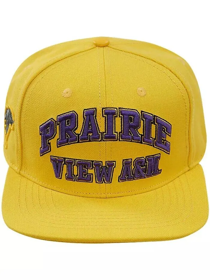 Мужская золотистая шляпа Prairie View A&M Panthers Evergreen Prairie View Snapback Pro Standard — изображение 2 из 4, золото