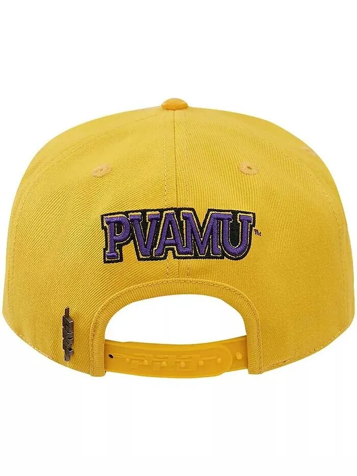 Мужская золотистая шляпа Prairie View A&M Panthers Evergreen Prairie View Snapback Pro Standard — изображение 4 из 4, золото