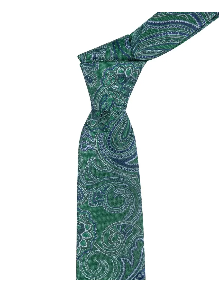 Галстук классический с узором Bradford Paisley Tommy Hilfiger — изображение 5 из 5, зеленый