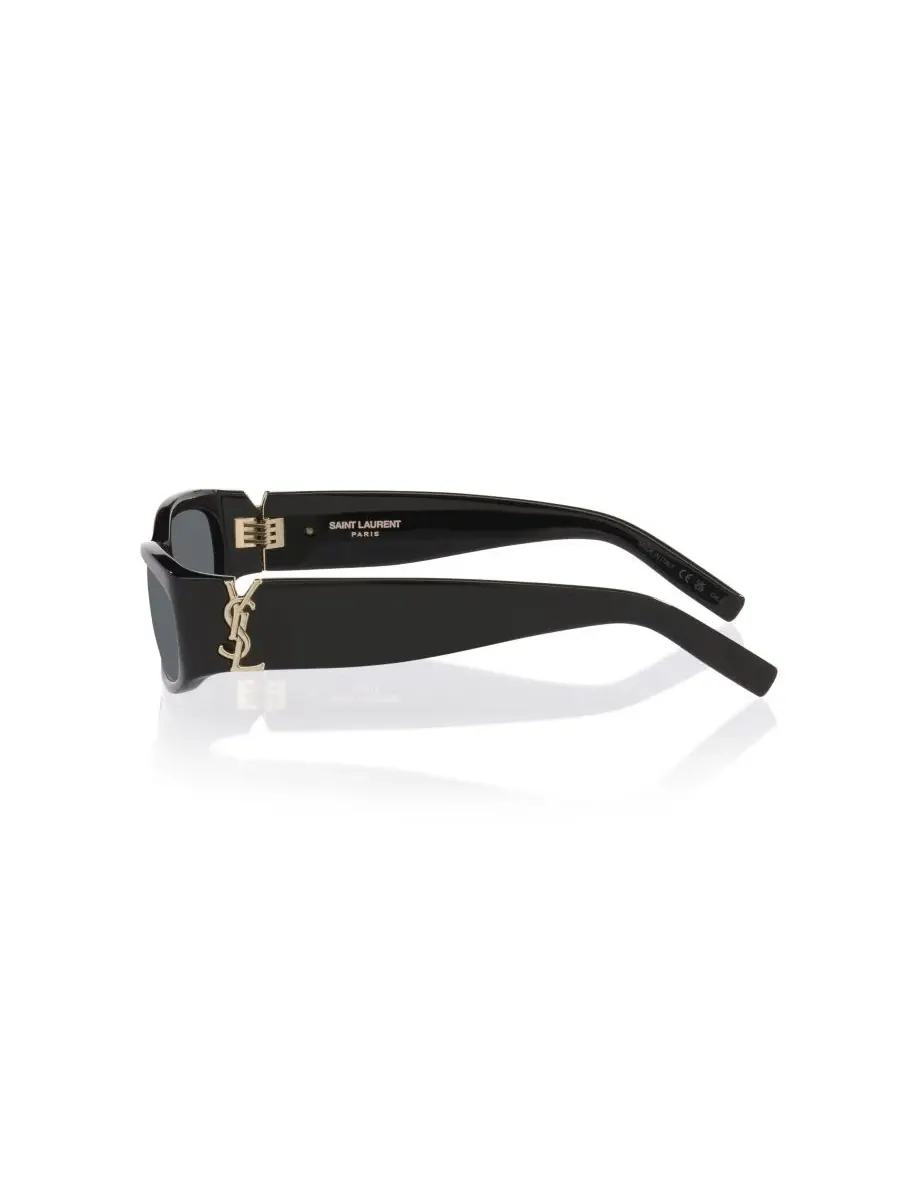 Солнцезащитные очки унисекс прямоугольной формы, SLM152 YS000914 Saint Laurent — изображение 3 из 7, черный