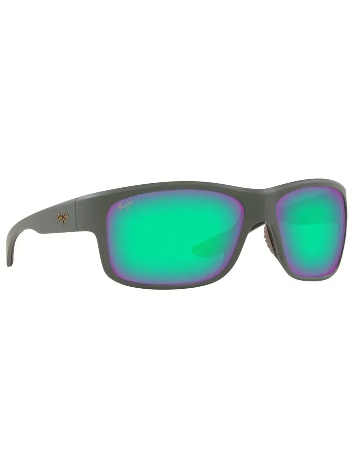 Мужские поляризованные солнцезащитные очки Southern Cross Maui Jim — изображение 3 из 6, коричневый/зеленый