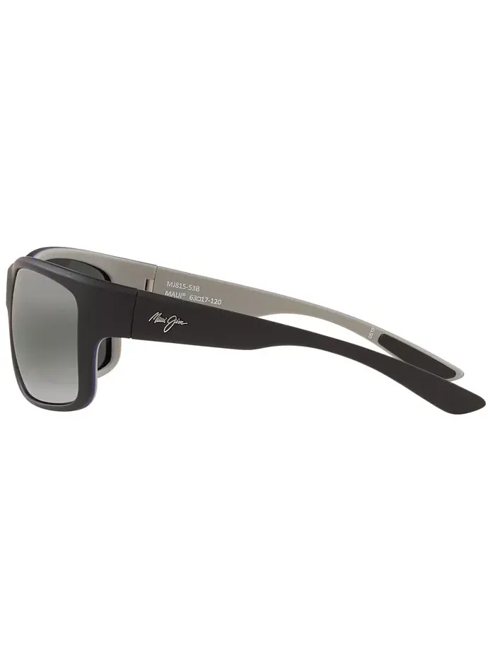 Мужские поляризованные солнцезащитные очки Southern Cross Maui Jim — изображение 6 из 6, черный прозрачный/серый