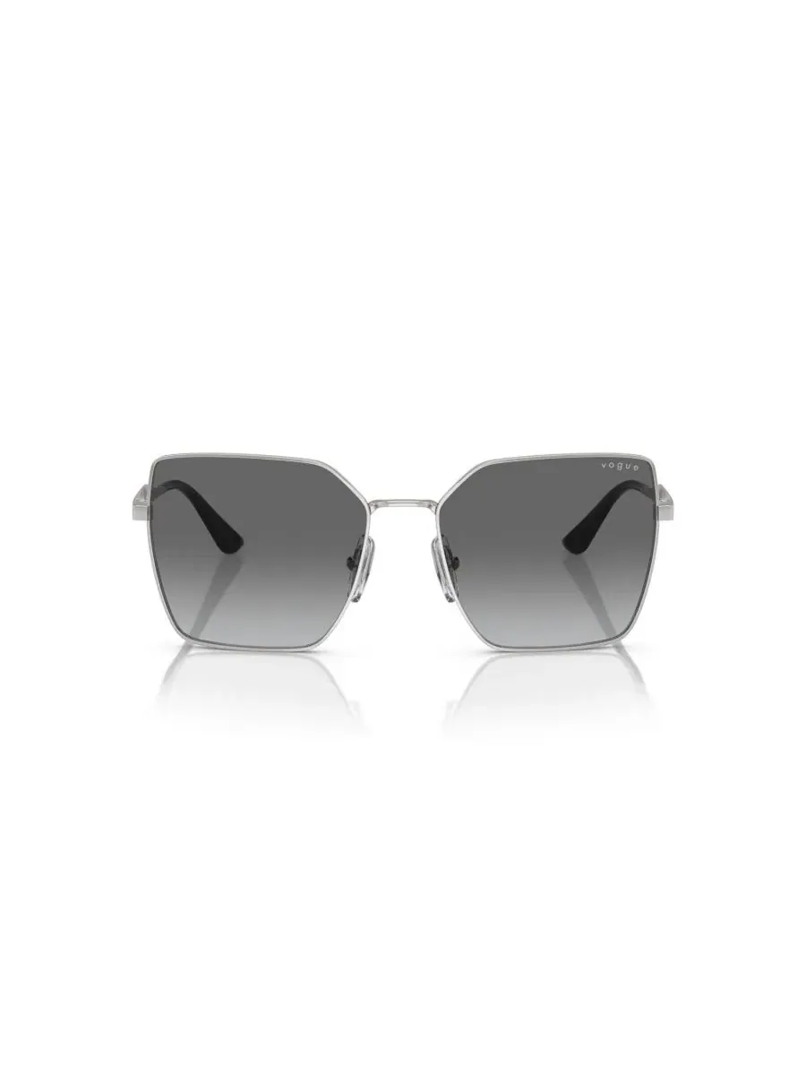 Солнцезащитные очки с квадратной оправой из металла Vogue Eyewear — изображение 2 из 6, серебряный