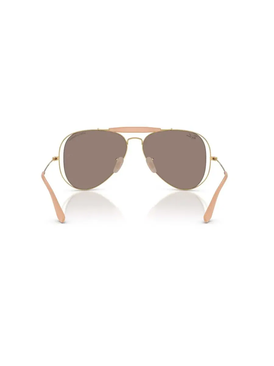 Солнцезащитные очки-авиатор Ray-Ban RB3029M — изображение 4 из 7, золотистый