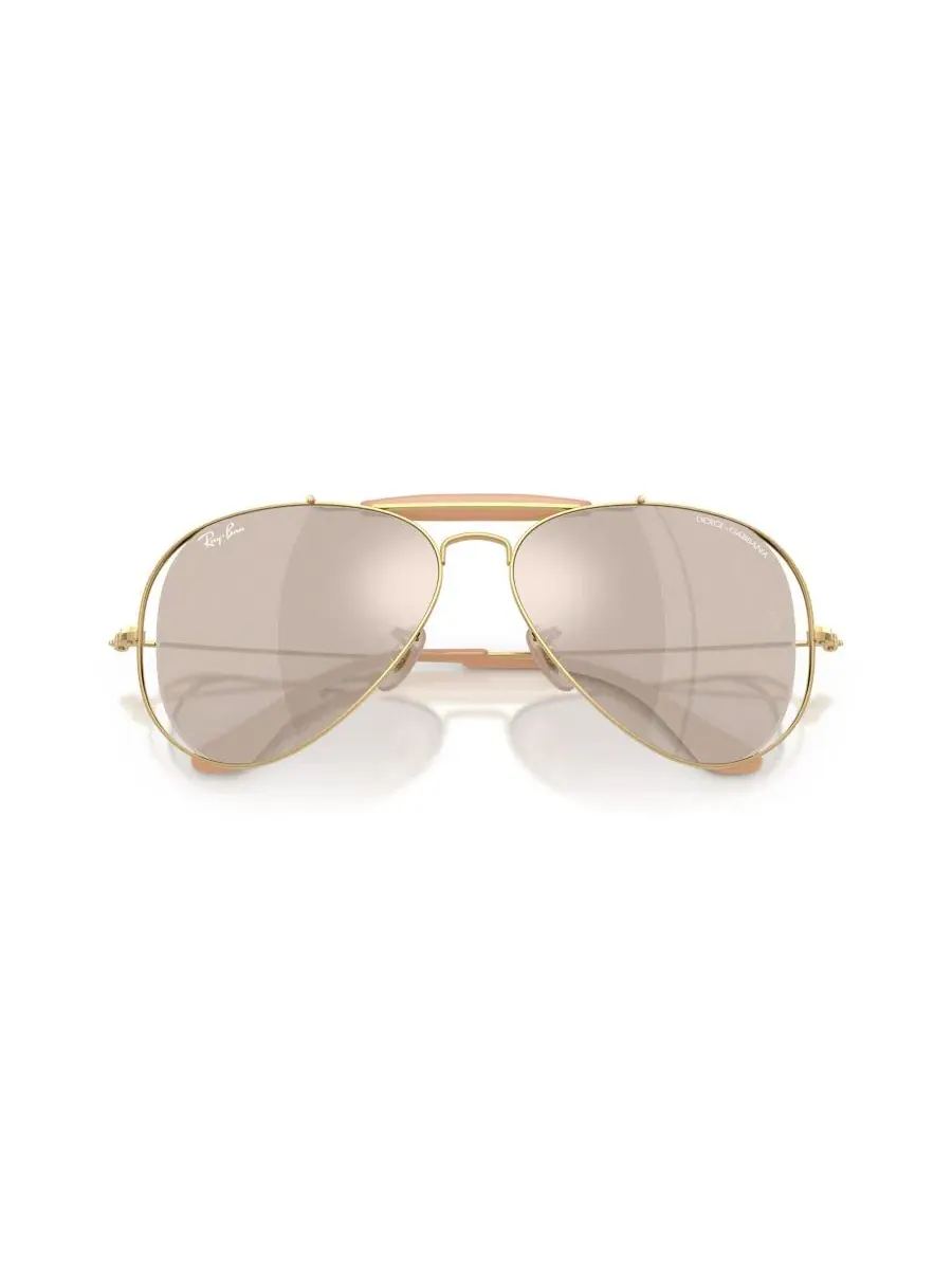 Солнцезащитные очки-авиатор Ray-Ban RB3029M — изображение 5 из 7, золотистый