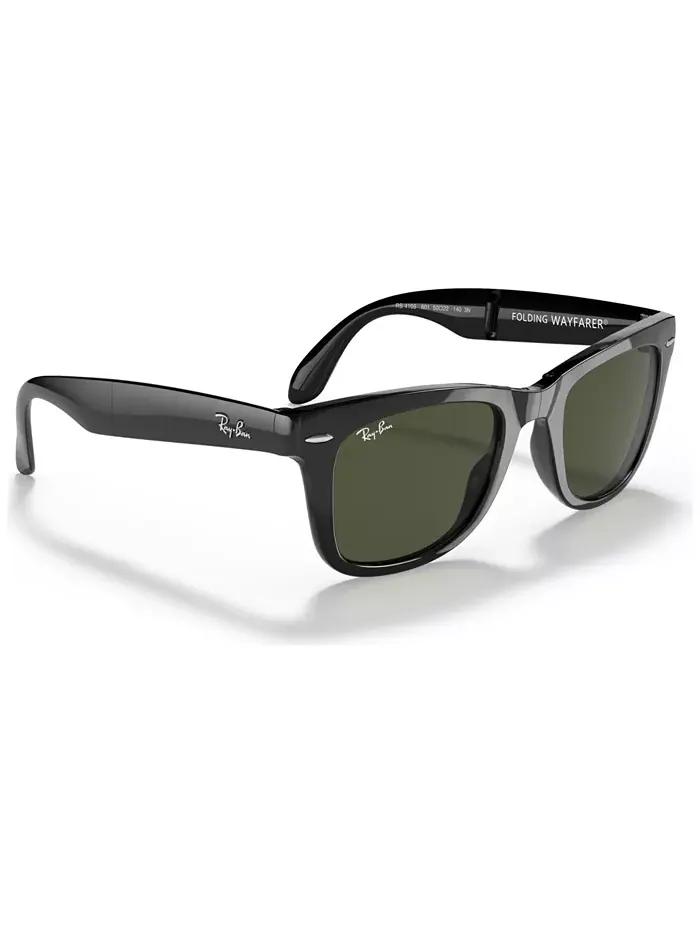 Солнцезащитные очки, RB4105 FOLDING WAYFARER Ray-Ban — изображение 3 из 7, черный/зеленый