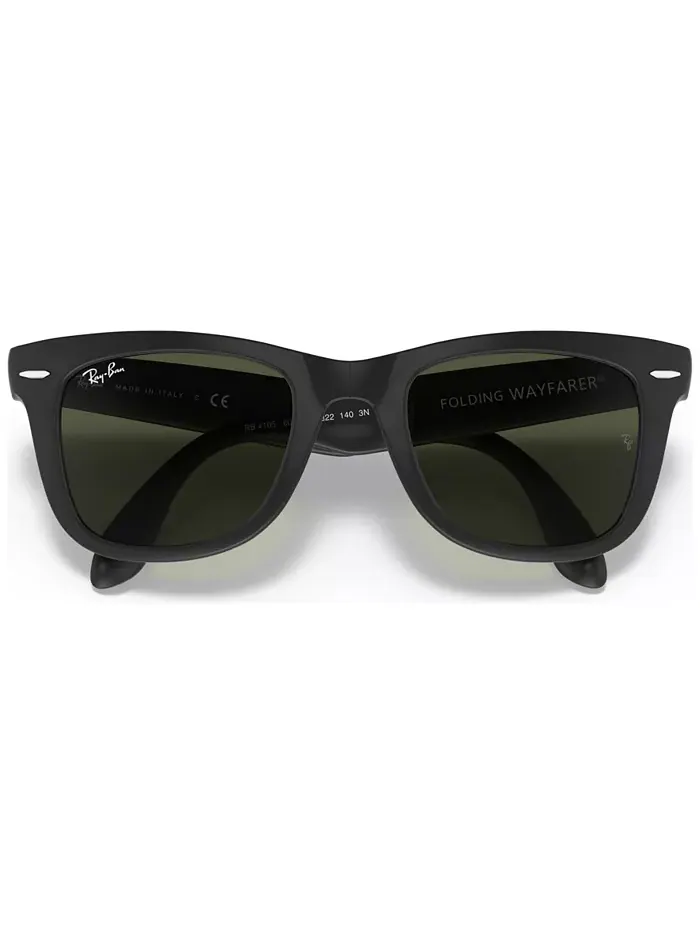 Солнцезащитные очки, RB4105 FOLDING WAYFARER Ray-Ban — изображение 5 из 7, черный/зеленый
