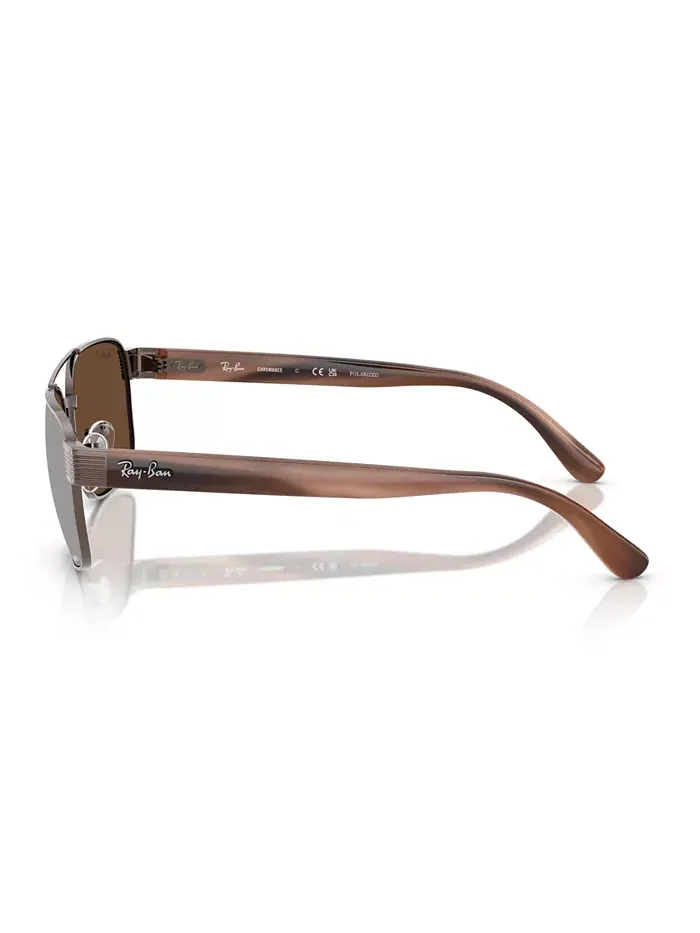 Унисекс поляризованные солнцезащитные очки, RB3751CH Ray-Ban — изображение 4 из 10, медь