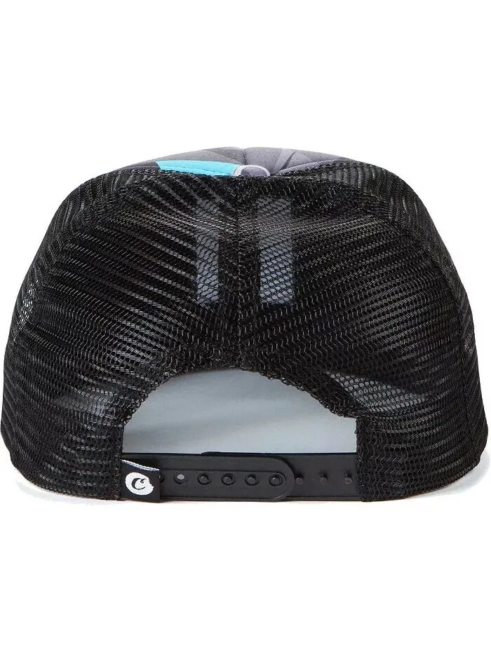 Мужская одежда Черная шляпа Trucker Snapback со сплошным принтом Corsica Cookies — изображение 3 из 4, черный