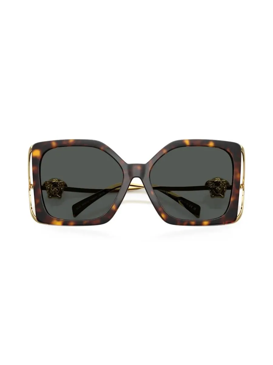 Женские квадратные солнцезащитные очки, VE4502U Versace — изображение 3 из 7, коричневый