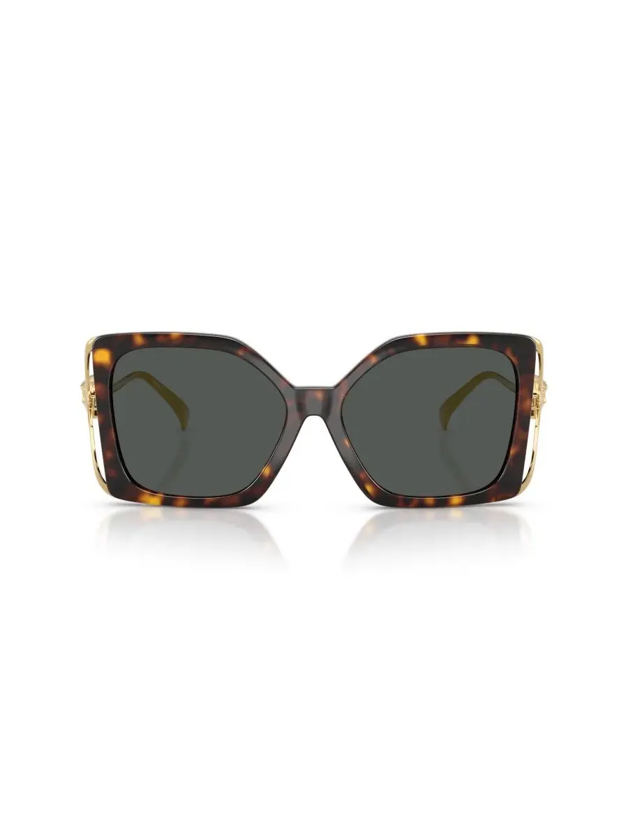 Женские квадратные солнцезащитные очки, VE4502U Versace — изображение 4 из 7, коричневый