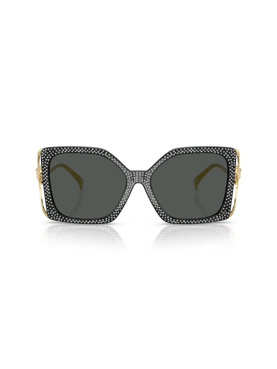 Солнцезащитные очки квадратные VE4502U Versace — изображение 2 из 6, черный