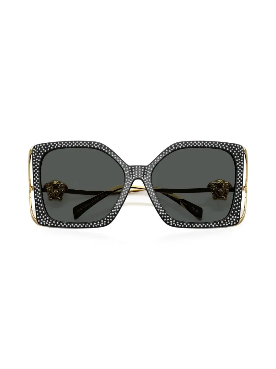 Солнцезащитные очки квадратные VE4502U Versace — изображение 5 из 6, черный