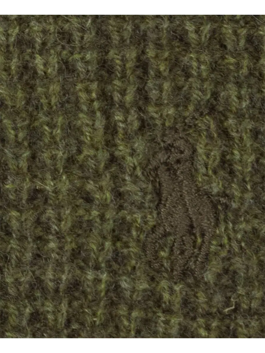 Шапка-бини из шерсти с вышивкой Polo Ralph Lauren — изображение 3 из 3, зеленый
