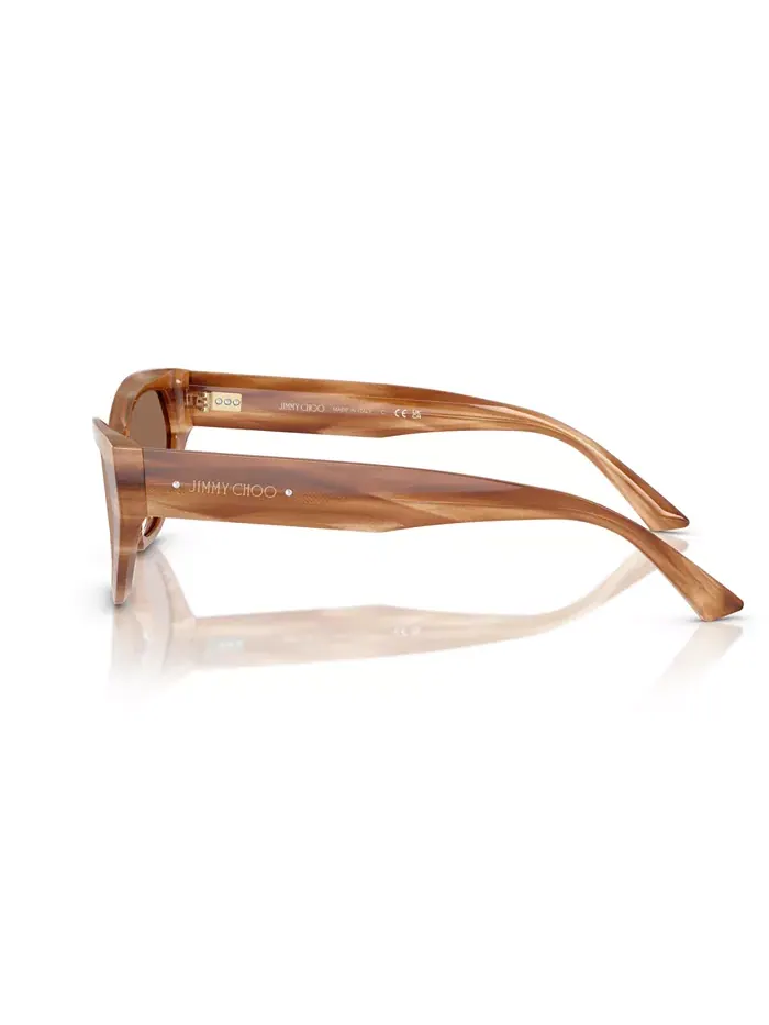 Женские солнцезащитные очки JC5022B Jimmy Choo — изображение 4 из 9, коричневый