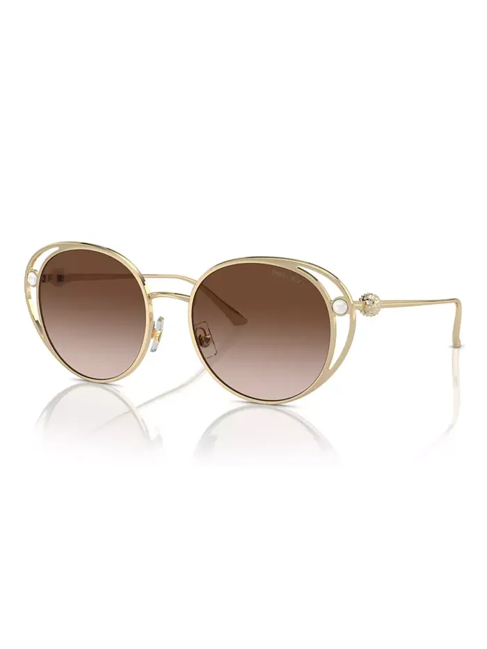 Женские солнцезащитные очки, JC4003HB Jimmy Choo — изображение 1 из 11, бледный золотистый
