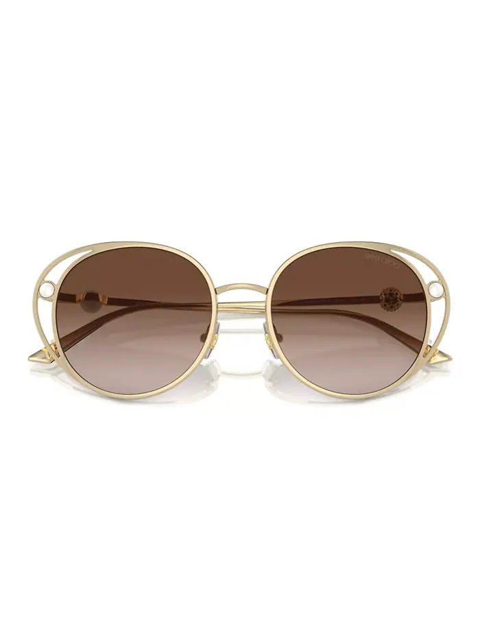 Женские солнцезащитные очки, JC4003HB Jimmy Choo — изображение 5 из 11, бледный золотистый