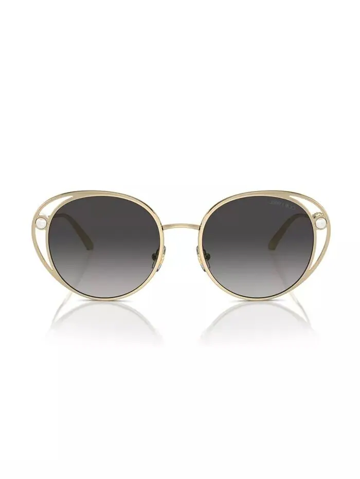 Женские солнцезащитные очки, JC4003HB Jimmy Choo — изображение 8 из 11, серебряный