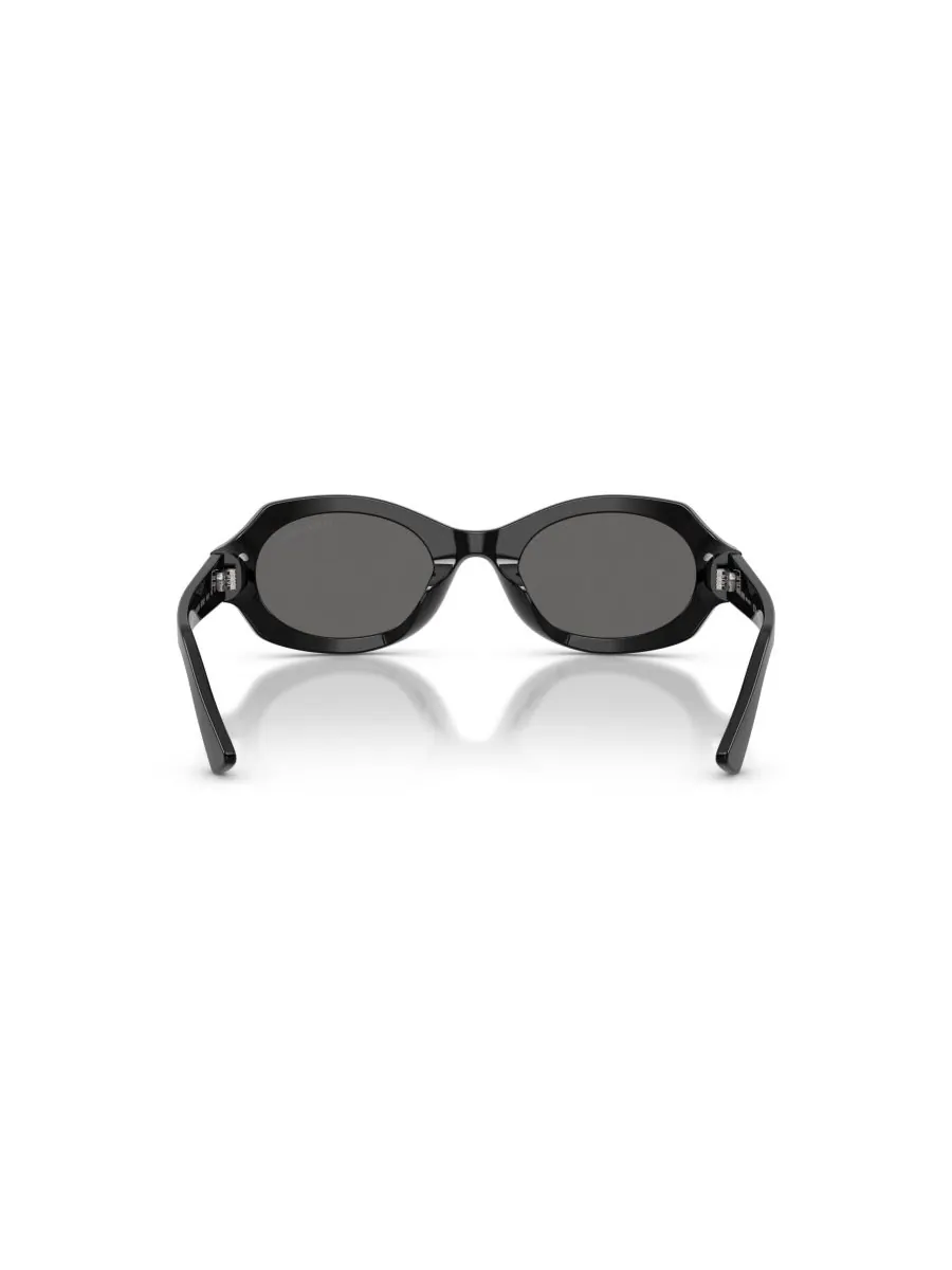 Женские солнцезащитные очки с геометрическим рисунком, AR8245HU Giorgio Armani — изображение 3 из 5, черный
