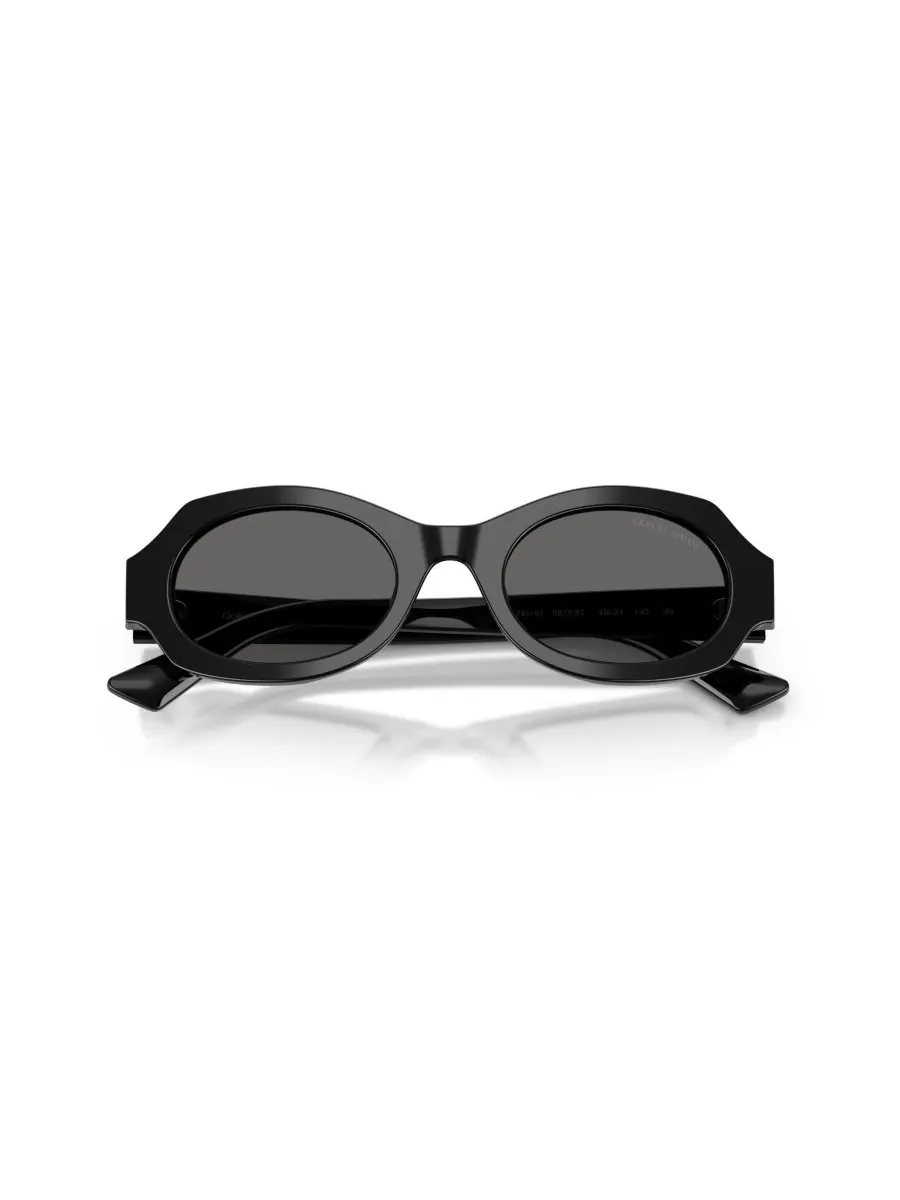 Женские солнцезащитные очки с геометрическим рисунком, AR8245HU Giorgio Armani — изображение 4 из 5, черный