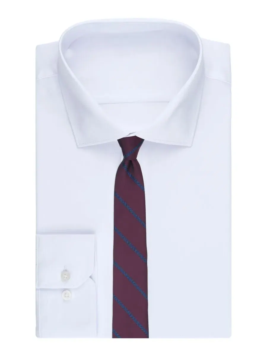 Галстук-бабочка Crew Stripe Pattern Bar III — изображение 3 из 3, бордовый