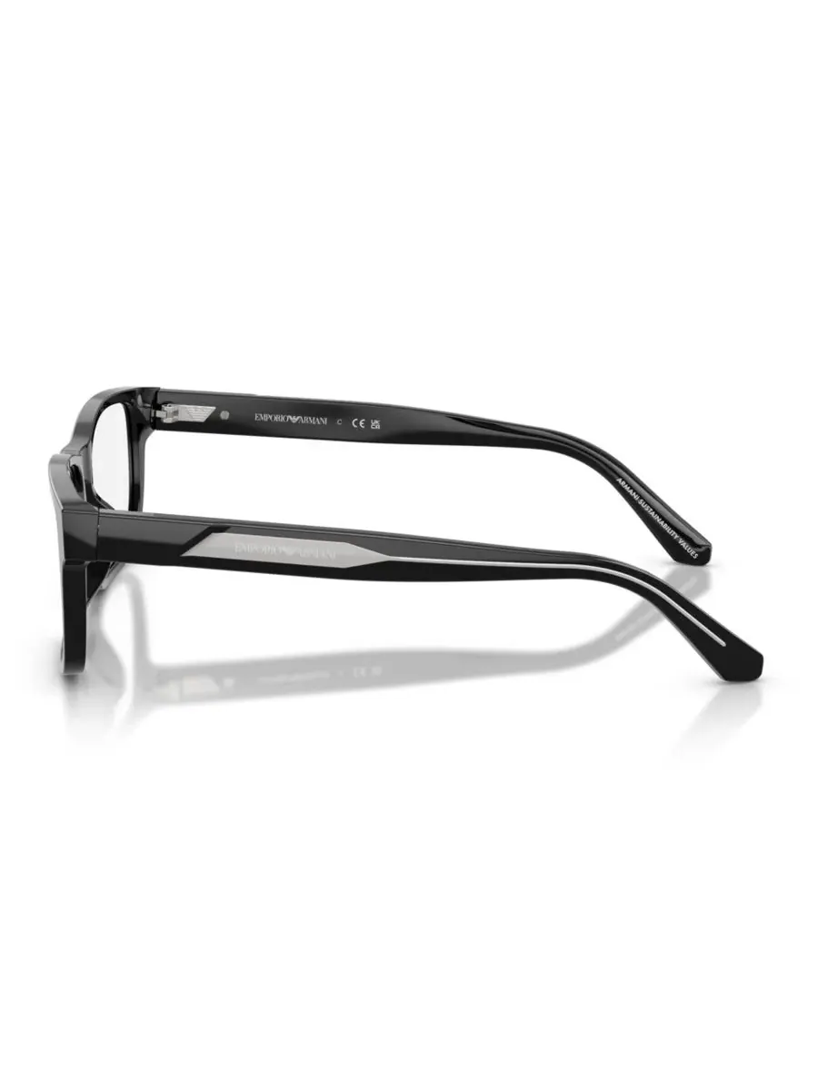 Мужские квадратные очки, EA3265U Emporio Armani — изображение 3 из 5, черный