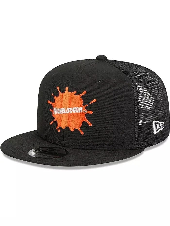 Мужская черная кепка Nickelodeon Splat Trucker 9FIFTY Snapback New Era — изображение 1 из 4, черный