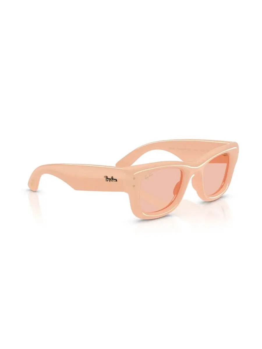 Солнцезащитные очки-пуховики Wayfarer квадратной формы, унисекс, RB4940 Ray-Ban — изображение 6 из 7, бежевый