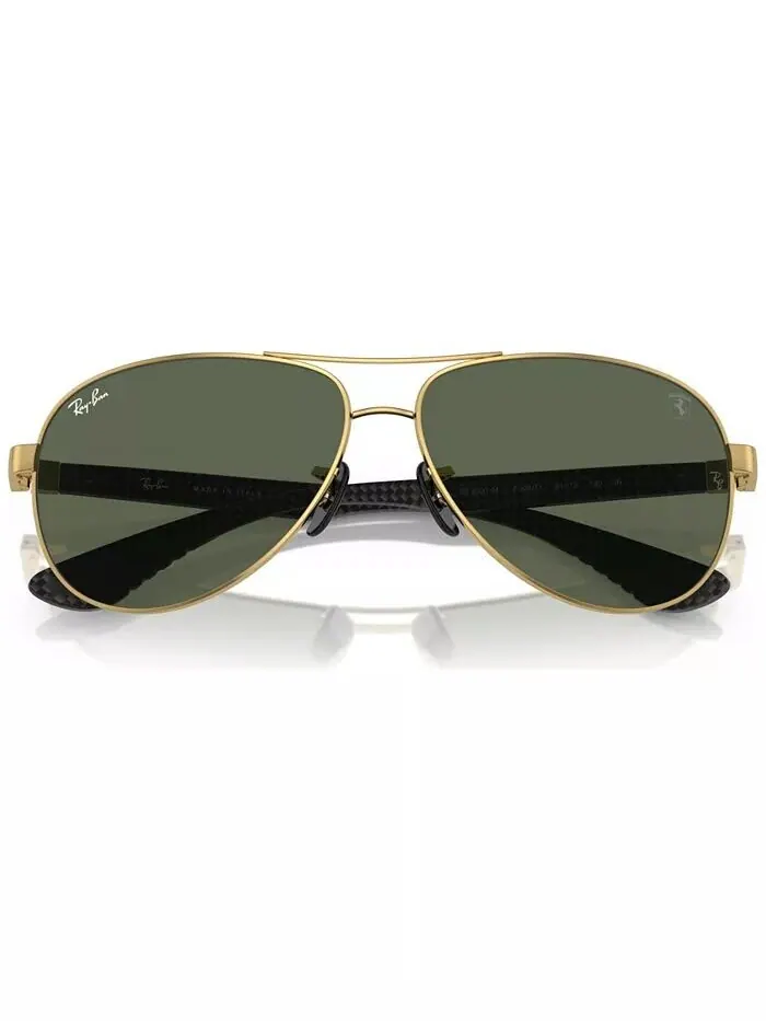 Мужские солнцезащитные очки Ray-Ban — изображение 6 из 7, золотистый