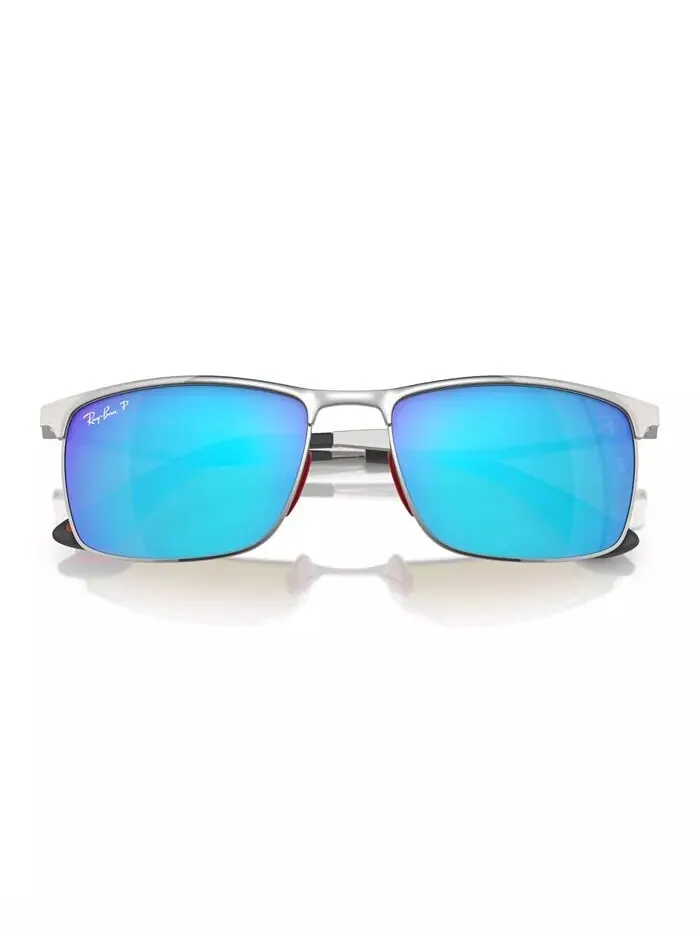 Поляризованные солнцезащитные очки унисекс Ray-Ban — изображение 2 из 5, серебряный