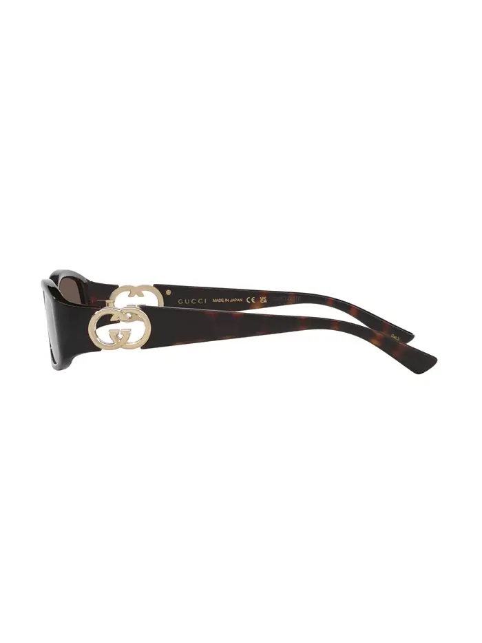 Женские маленькие солнцезащитные очки, GG1661S GC002287 Gucci — изображение 3 из 5, коричневый