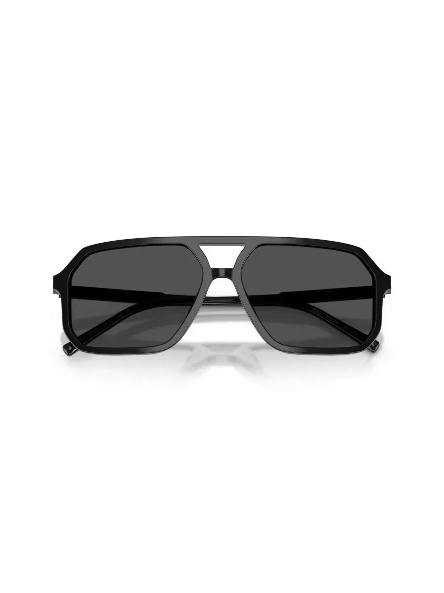Солнцезащитные очки-авиаторы с тейперд-линзами Dolce&Gabbana — изображение 5 из 6, черный