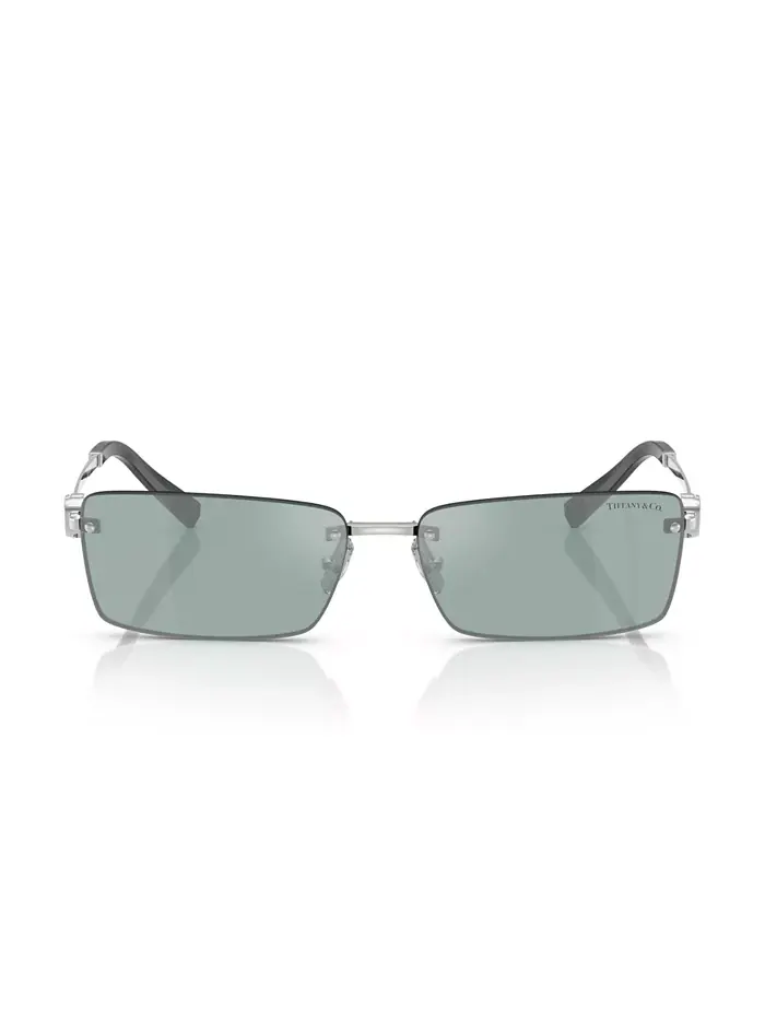 Унисекс круглые солнцезащитные очки, TF3108B Tiffany & Co. — изображение 2 из 6, серебряный