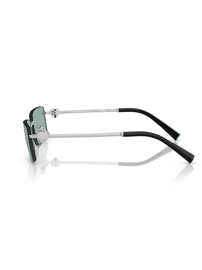 Унисекс круглые солнцезащитные очки, TF3108B Tiffany & Co. — изображение 3 из 6, серебряный