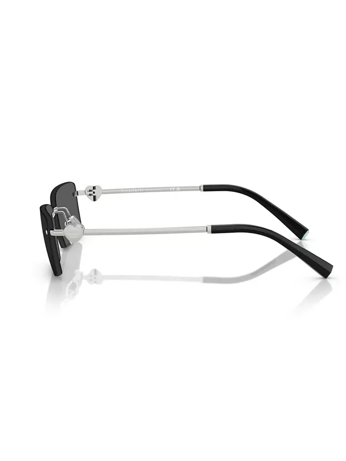 Унисекс круглые солнцезащитные очки, TF3108B Tiffany & Co. — изображение 3 из 6, серебристый