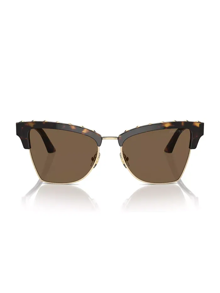Женские солнцезащитные очки, JC5014 Jimmy Choo — изображение 2 из 10, коричневый