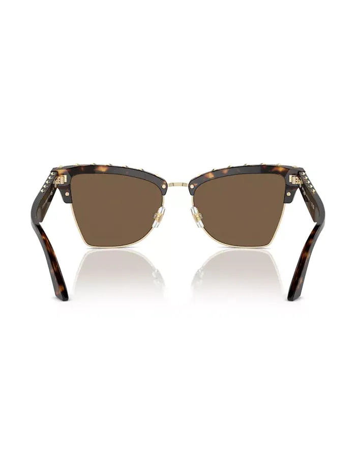 Женские солнцезащитные очки, JC5014 Jimmy Choo — изображение 4 из 10, коричневый