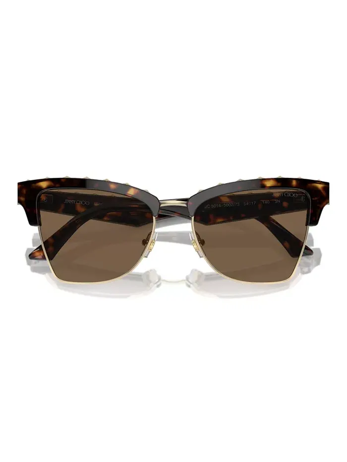 Женские солнцезащитные очки, JC5014 Jimmy Choo — изображение 5 из 10, коричневый