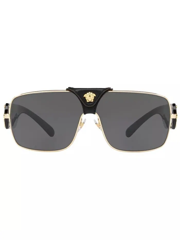 Солнцезащитные очки Versace — изображение 2 из 6, золотистый/серый