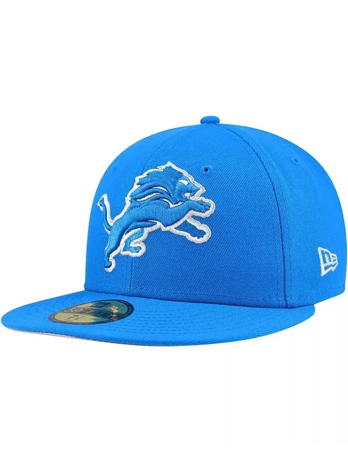 Мужская синяя бейсболка Detroit Lions Team Basic 59FIFTY Fitted New Era