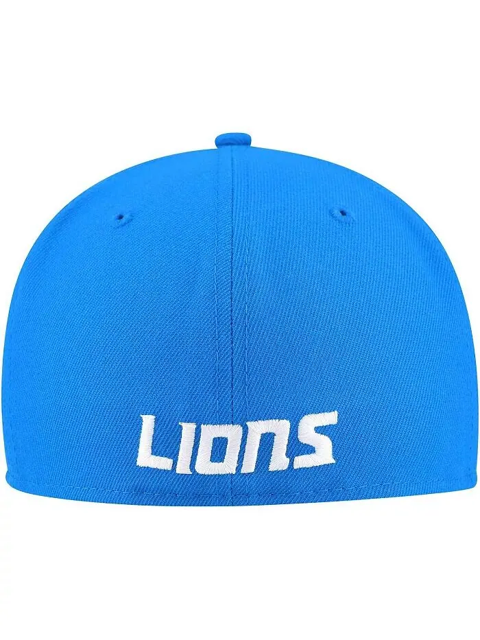 Мужская синяя бейсболка Detroit Lions Team Basic 59FIFTY Fitted New Era — изображение 2 из 4
