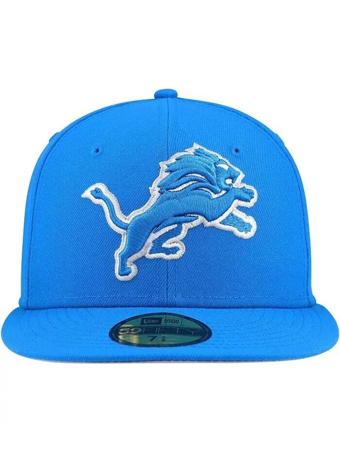 Мужская синяя бейсболка Detroit Lions Team Basic 59FIFTY Fitted New Era — изображение 3 из 4